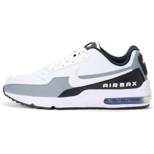⚡Nike Men White/White/Black/Cool Grey Leather Premium Lifestyle Running Sneakers